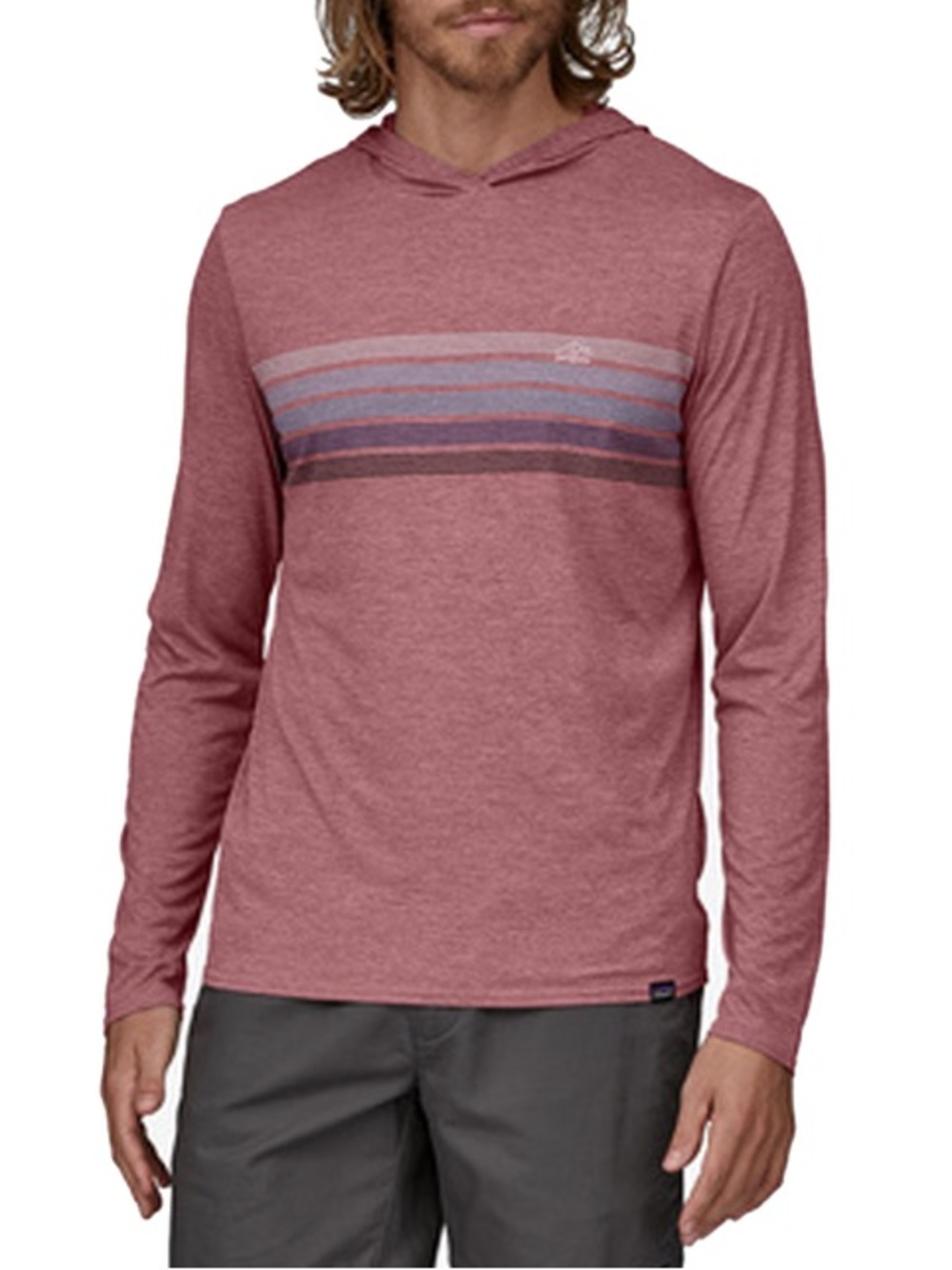 Patagonia Capilene cool daily graphic hoody L evening mauve lightweight hoodie